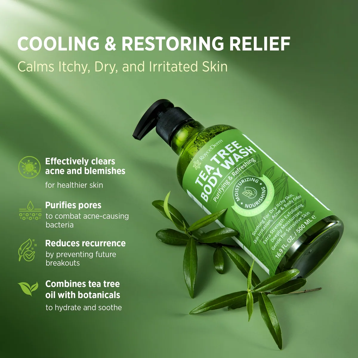 Tea Tree Body Wash + Soap — product photo 2