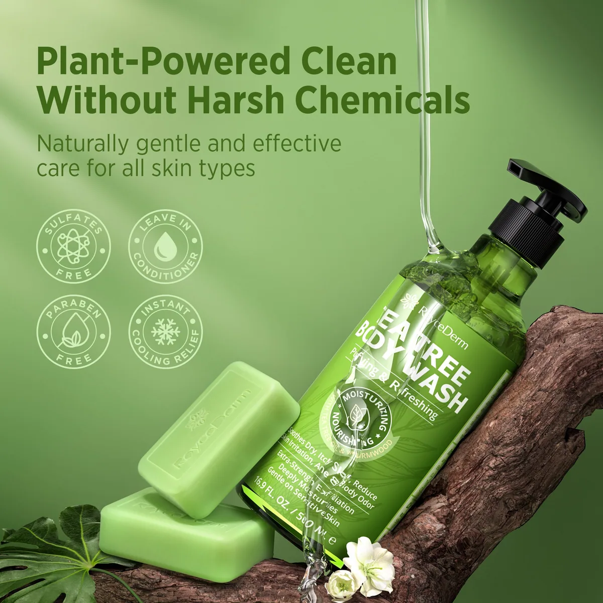 Tea Tree Body Wash + Soap — product photo 8