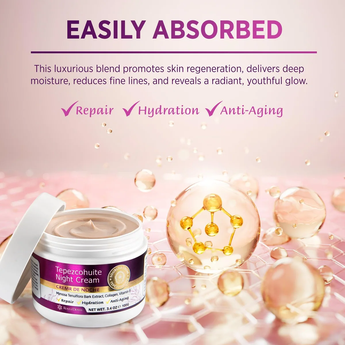 Tepezcohuite Night Cream — product photo 5