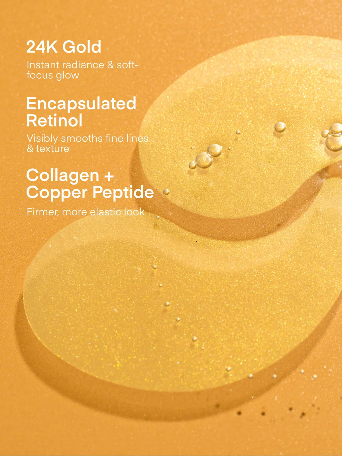 24K Gold Retinol Under Eye Patches — product photo 5